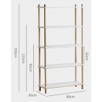 Fuurn Nordica 四層書架 (白色)